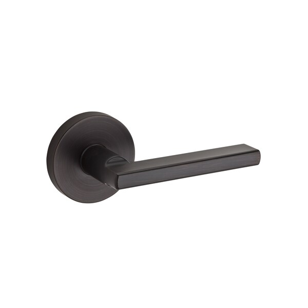 Kwikset Halifax Lever with Round Rose Interior Dummy Handleset Trim Venetian Bronze Finish 968HFLRDT-11P - main
